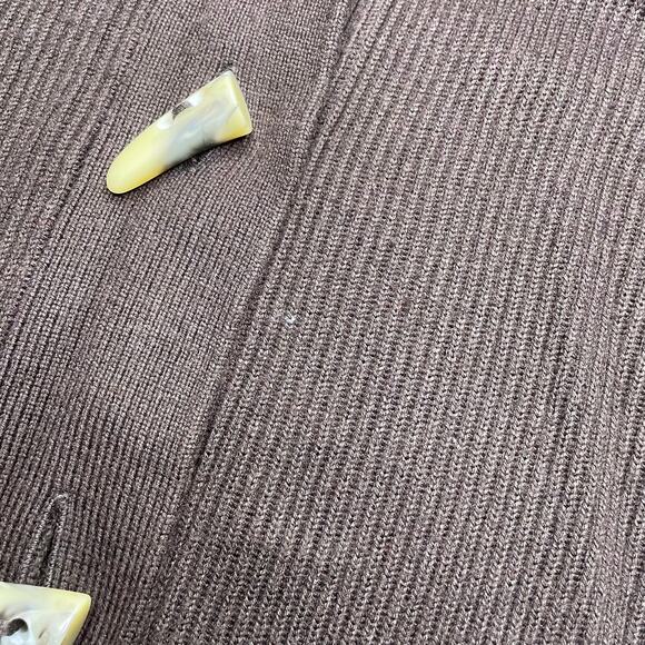 Jones New York Cardigan Sweater Toggle Button Ribbed Knit Granny Lagenlook L - Picture 7 of 10